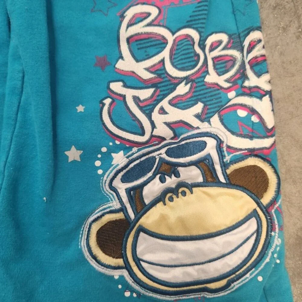 Bobby jack cherokee cotton Girls y2k 8-10/12 Outfit Top & pants sequin‎ graffiti